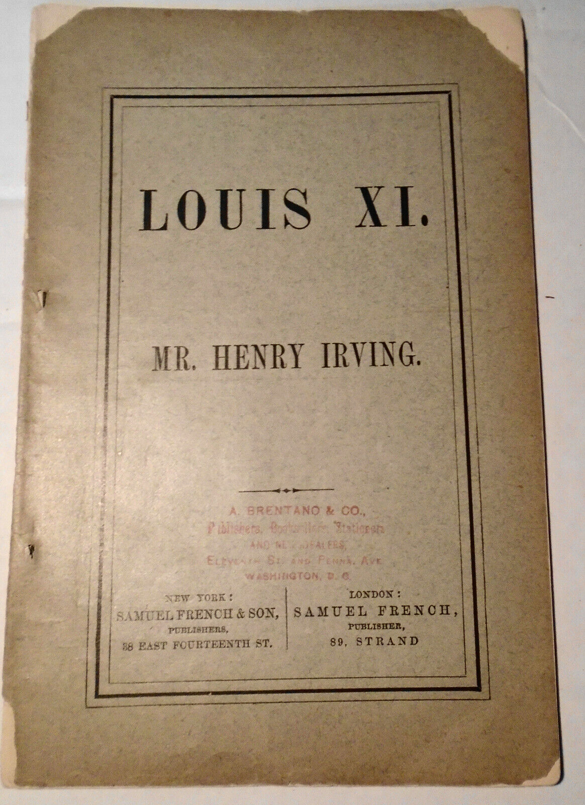 Louis XI : an historical drama in three acts. [1876]