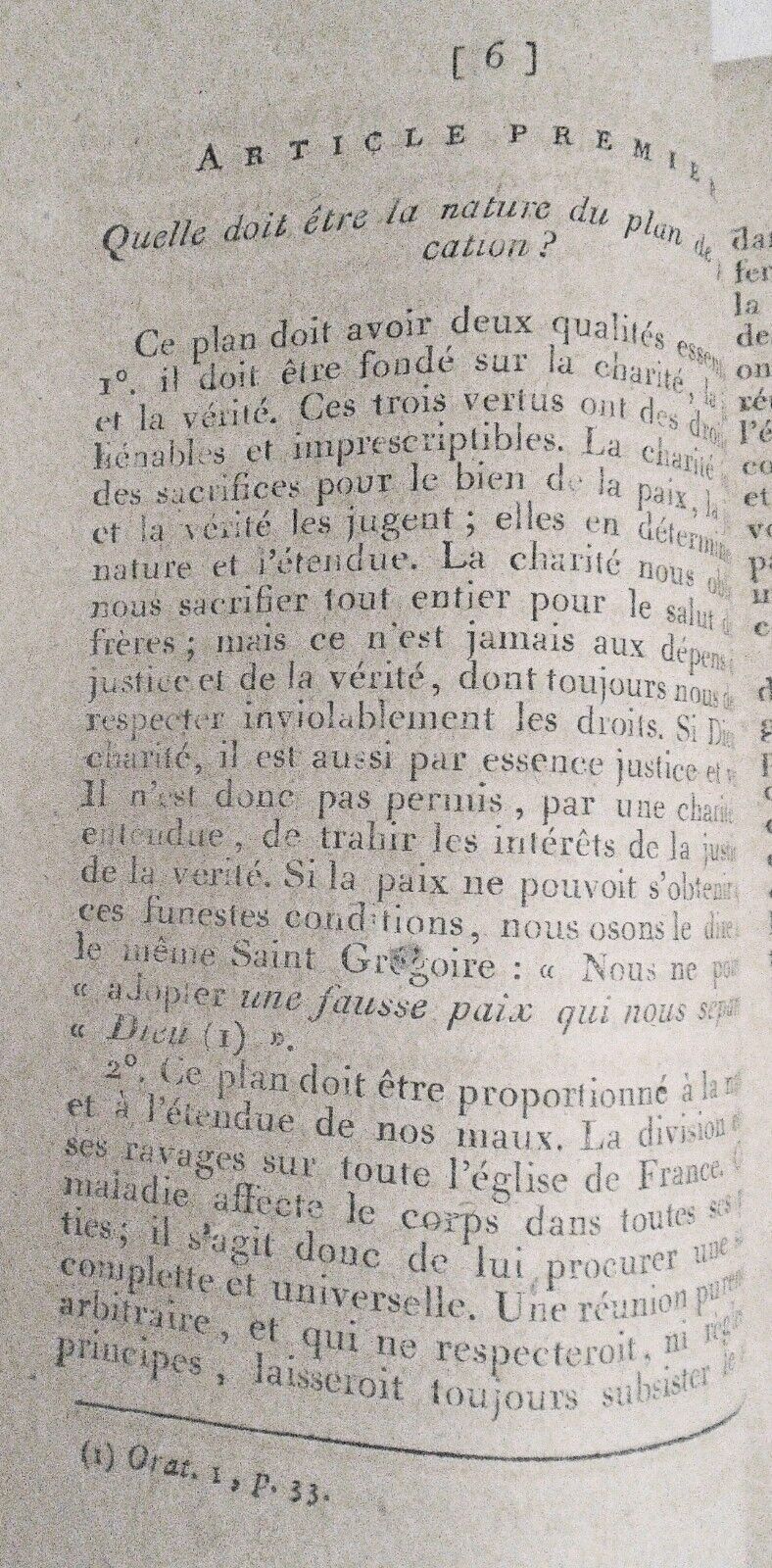 1797 Décret de pacification proclamé par le Concile national de France