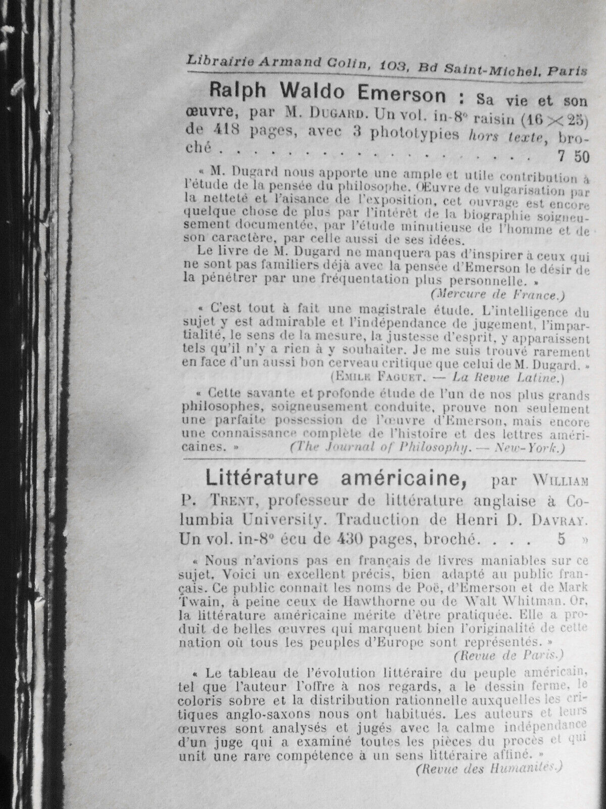 Mystiques et realistes anglo-saxons d'Emerson a Bernard Shaw. Regis Michaud 1918