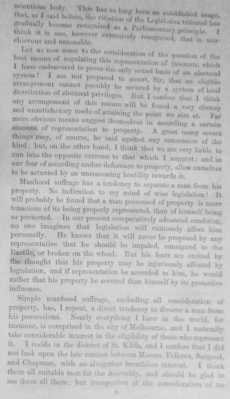 [Australia voting rights] 1857 An enquiry into the principles of representation