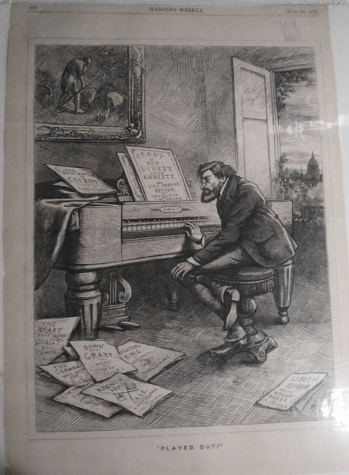 [Ulysses S. Grant]   "Played Out", by Thomas Nast.