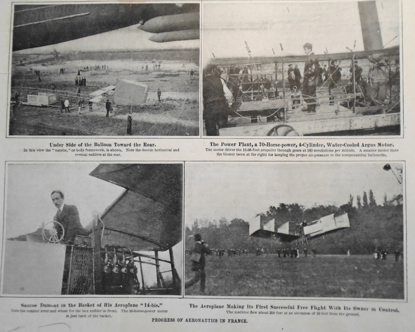 Progress Of Aeronautics In France - Scientific American, November 17, 1906