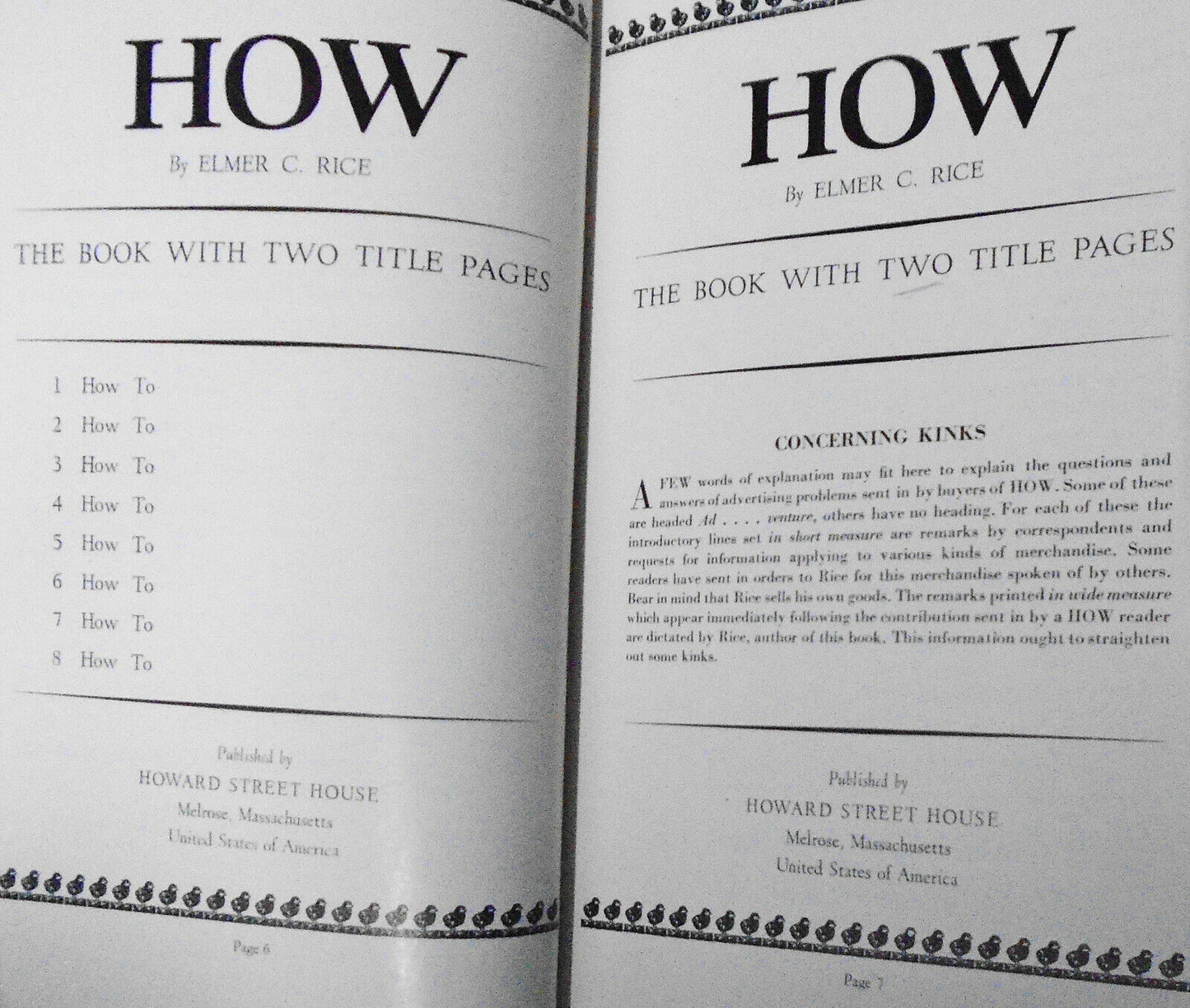 How, by Elmer C Rice. 1947. [To Make Money by Mail]. Hardcover/DJ