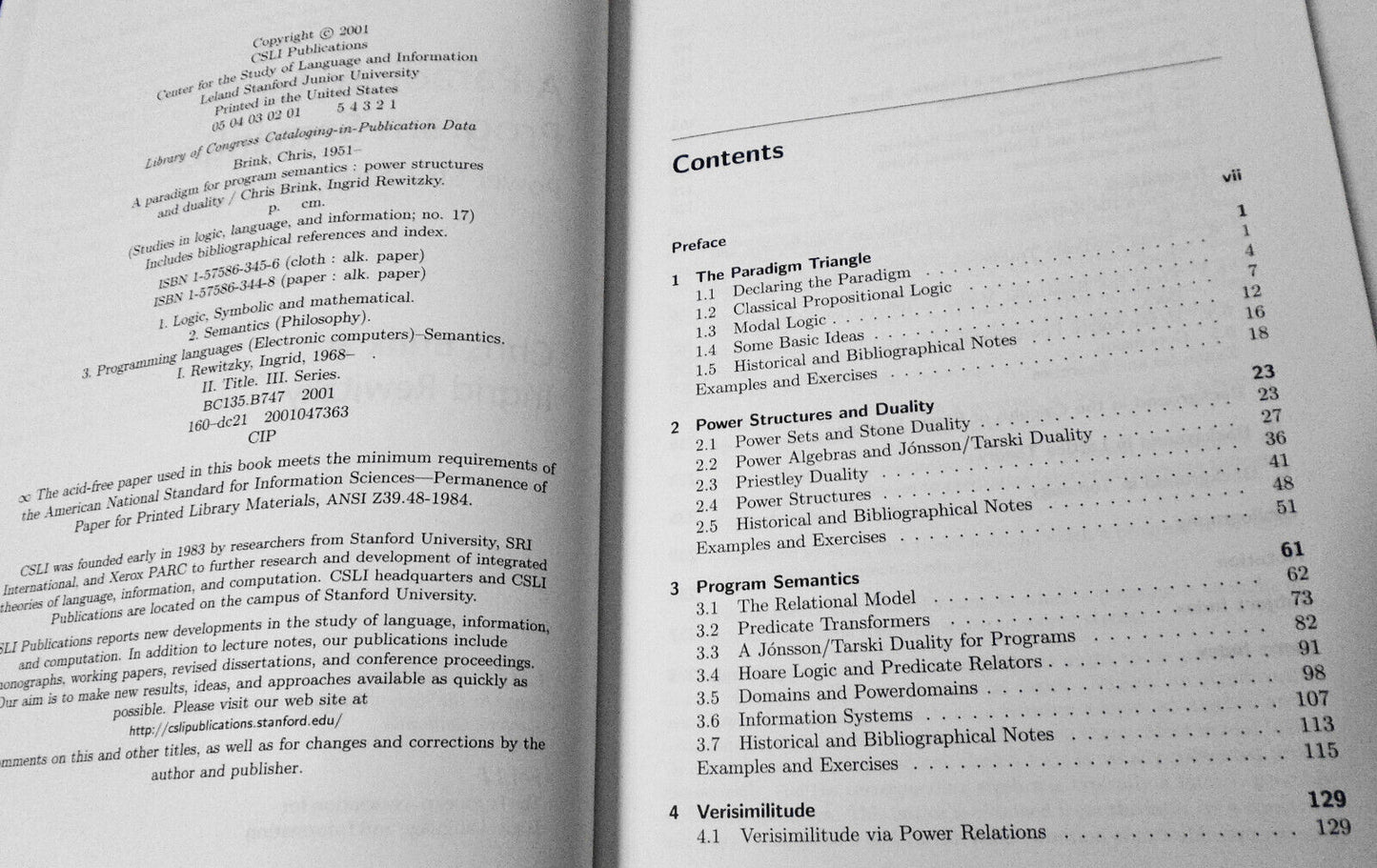 Paradigm for Program Semantics: Power Structures & Duality - by Brink; Rewitzky
