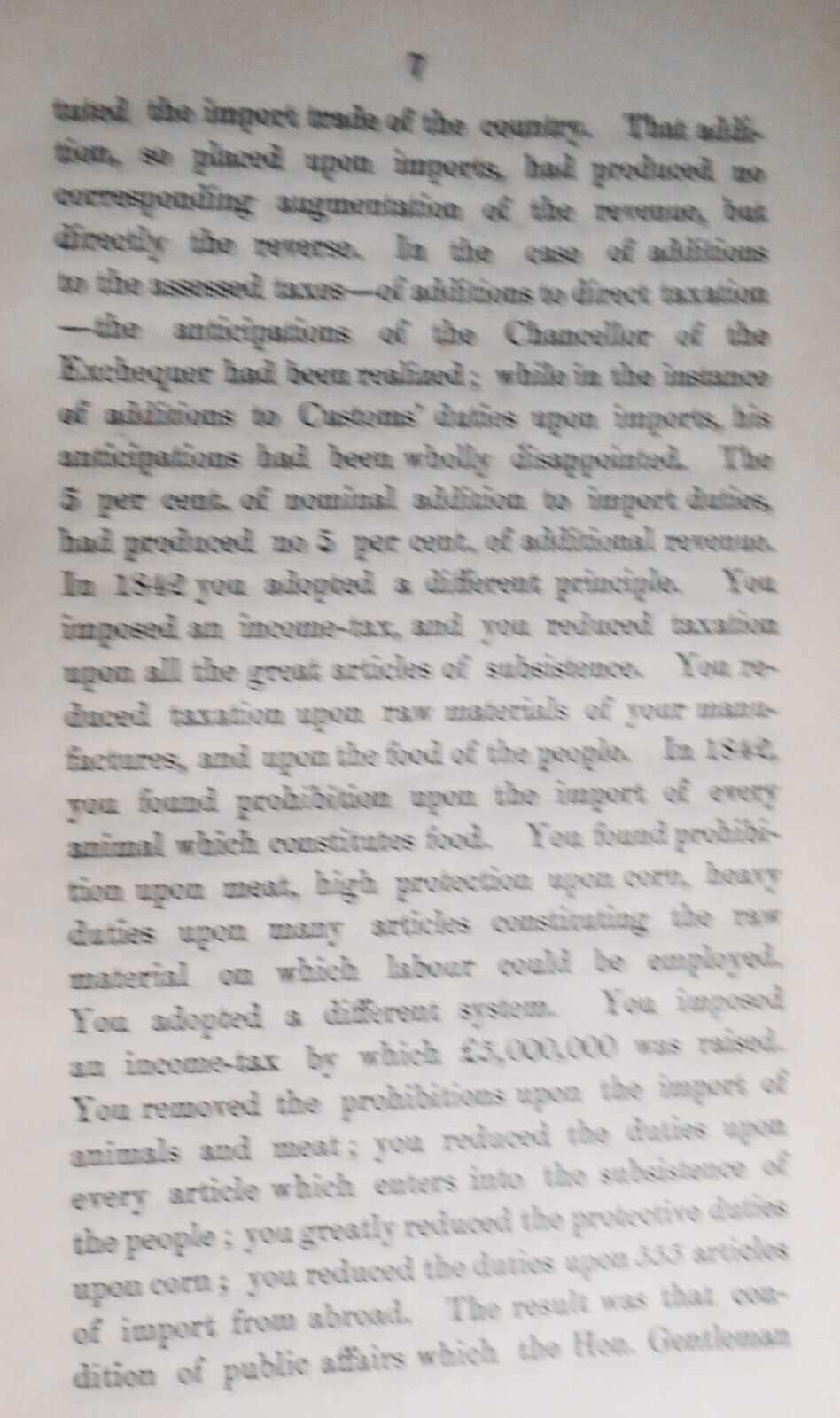 1849 Speech of Sir Robert Peel,  July 6, 1849, on the state of the nation