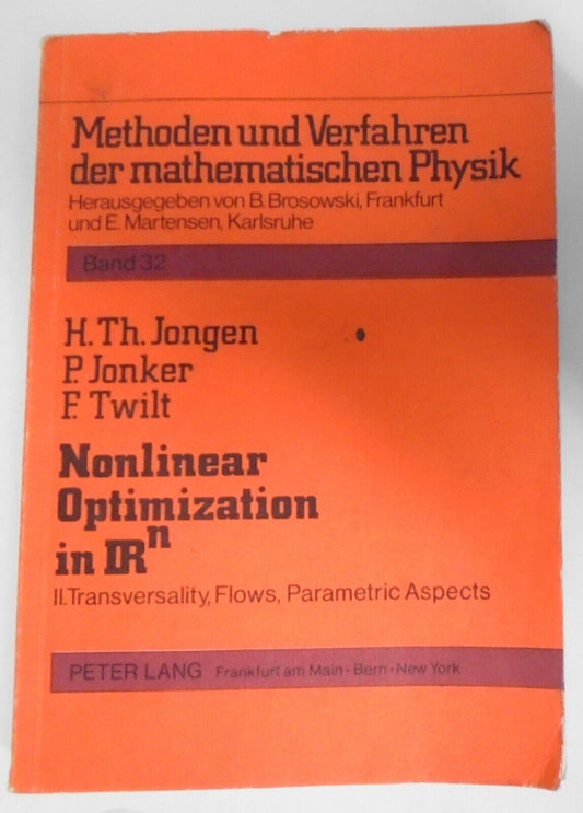 Nonlinear Optimization In Irn. 2. Transversality, Flows, Parametric Aspects.