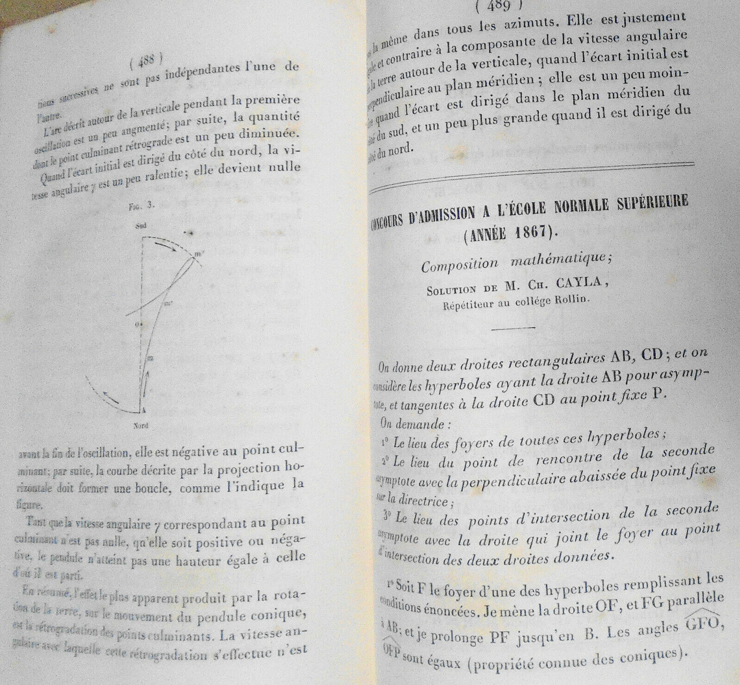 Nouvelles Annales De Mathematiques. 1867. Second Series, Tome 6.