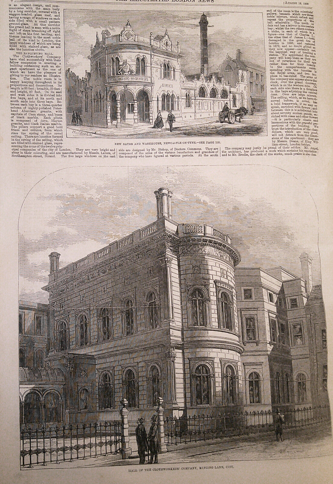 Illustrated London News, August 13, 1859. Sovereignty of the Seas; Great Eastern