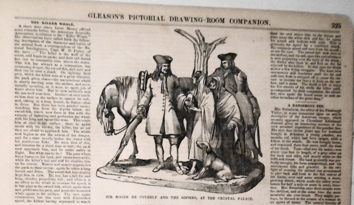 Gleason's Pictorial, May 27, 1854 - Crystal Palace; Ticonderoga; Cassoway...