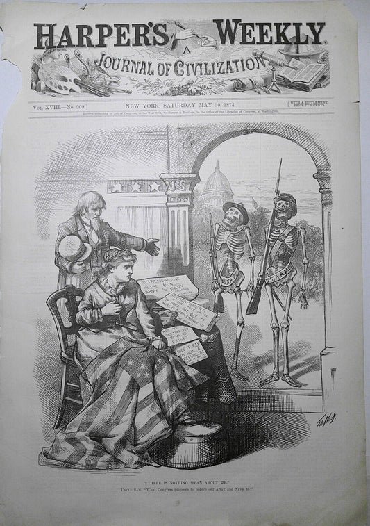 There Is Nothing Mean About Us, by Thomas Nast. Harper's Weekly, May 30, 1874.