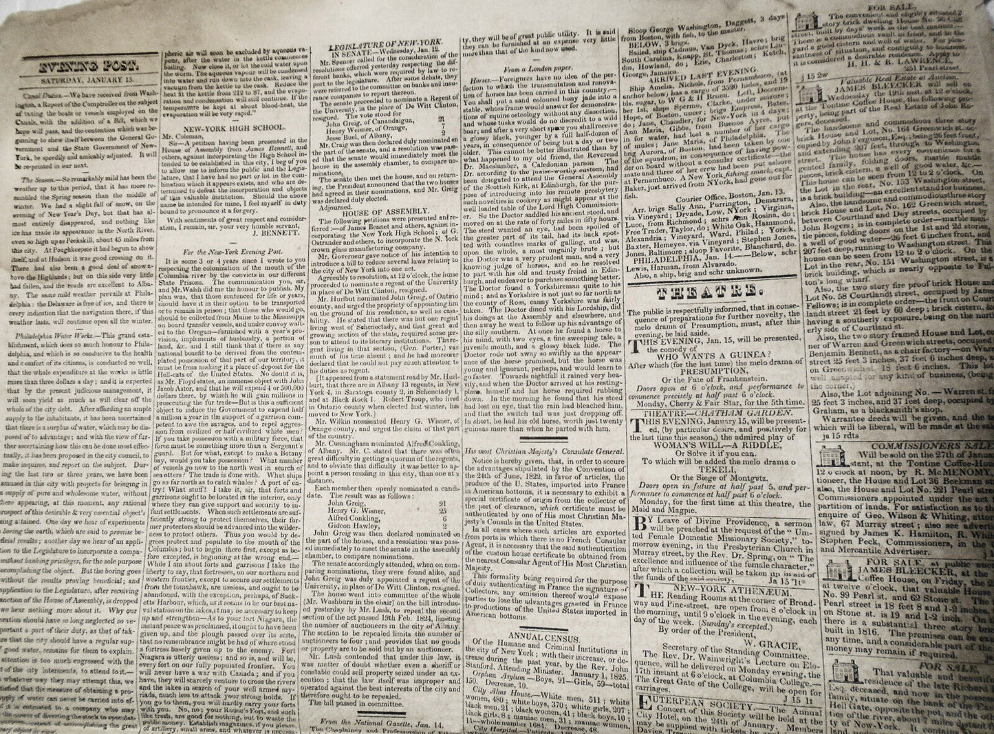 The New-York Evening Post, January 18, 1825