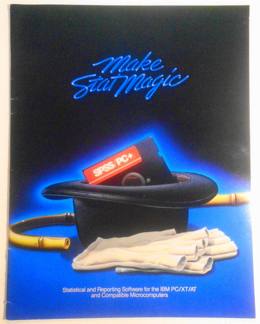 SPSS/PC+ Statistics "Make Stat Magic" brochure - [IBM PC data analysis software]