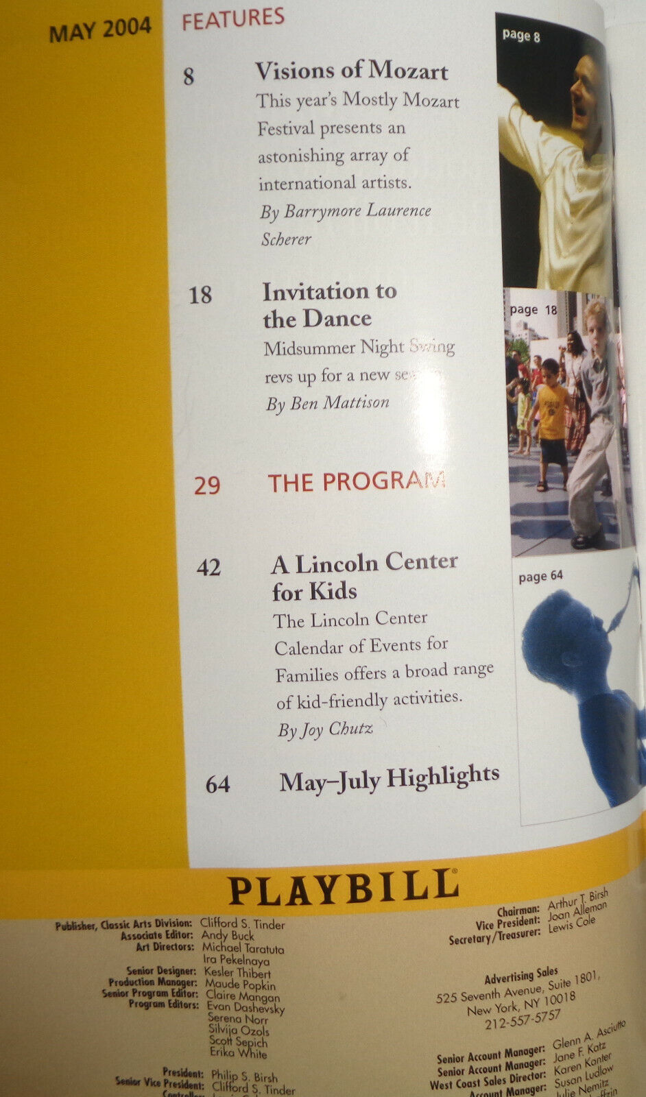 MUSIC OF MARY LOU WILLIAMS, PLAYBILL 2004 Jazz at Lincoln Center Wynton Marsalis