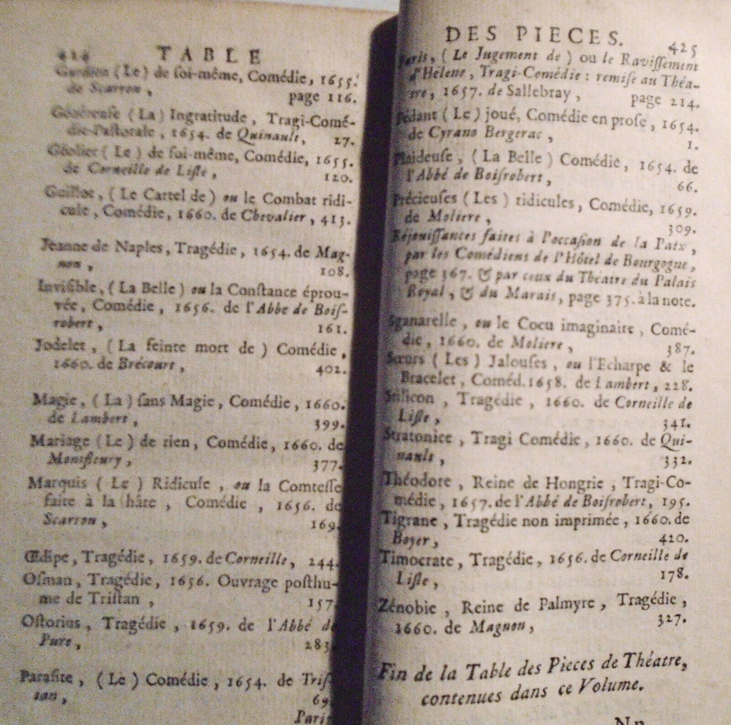 1746 Histoire Du Theatre Francois... Tome 8. Moliere, Corneille, Cirano Bergerac