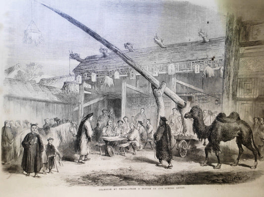 Tea-house at Pekin  - Illustrated London News, February 23, 1861