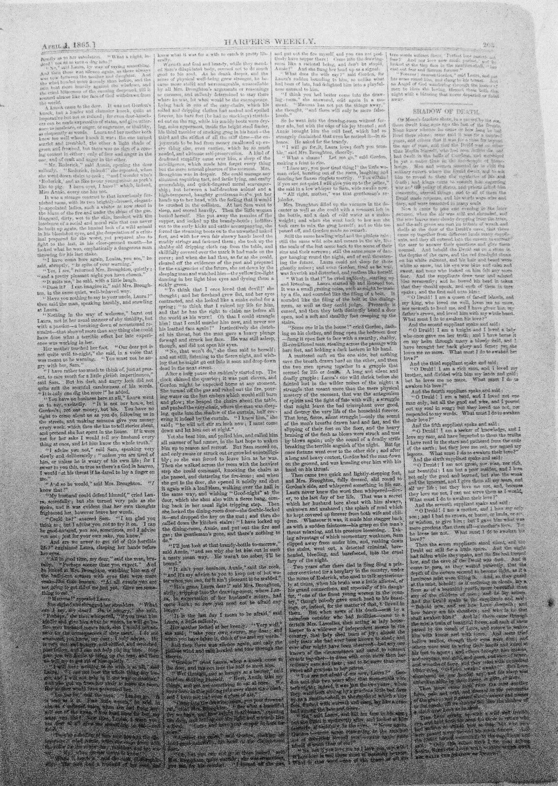 General Kirkpatrick's Operations. 3 Prints. Harper's Weekly, April 1, 1865.