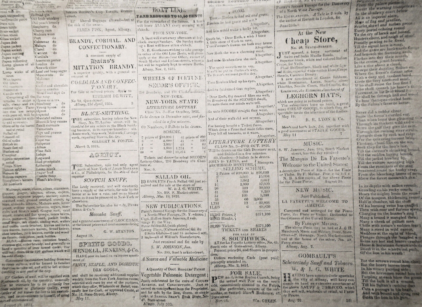 The National Democrat, December  3, 1824, Albany, New Y.