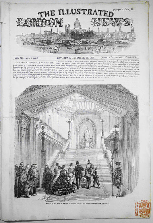 Illustrated London News December 15, 1855 Cocoa cultivation; Train explosion etc