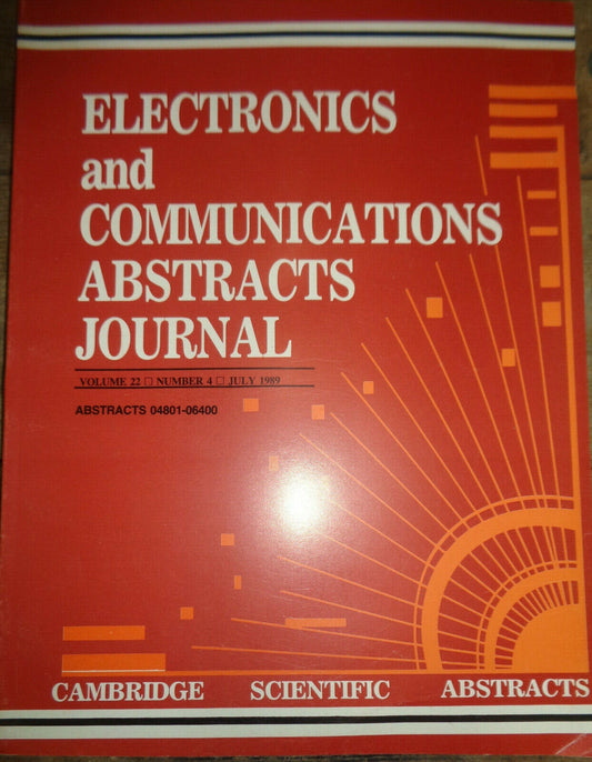 Electronics and communications abstracts journal. July 1989