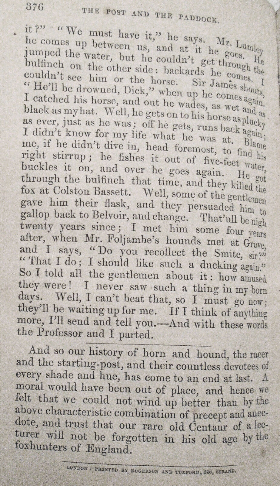 1862 [Horse racing]. The Post and the Paddock, by Henry Hall Dixon (The Druid).