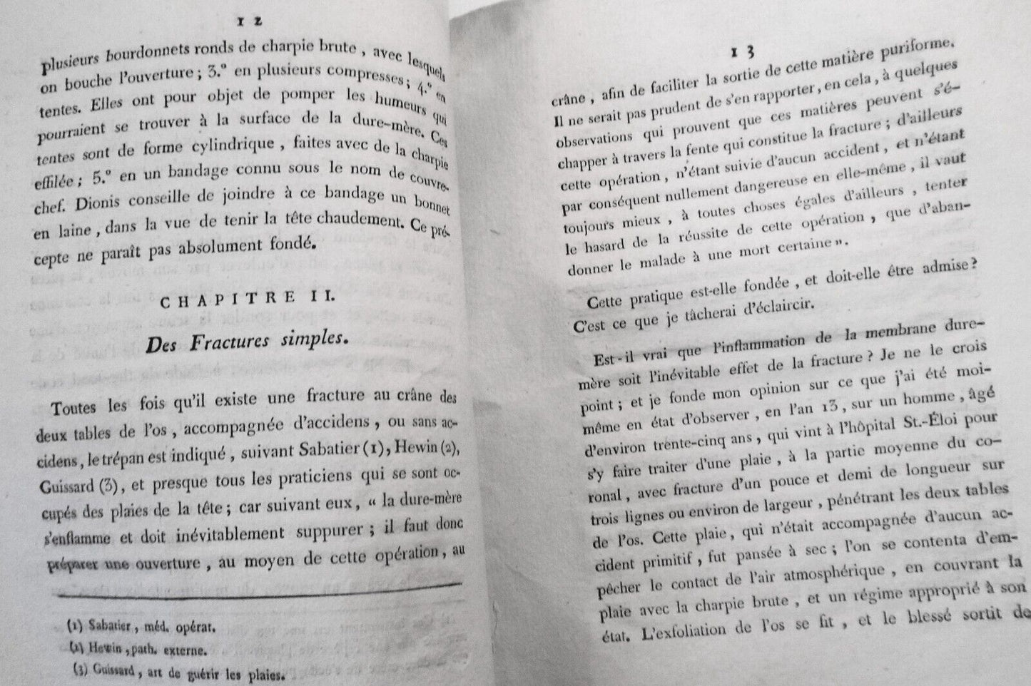 1807 Quelques réflexions sur l'abus du trépan dans traitement plaies de tete