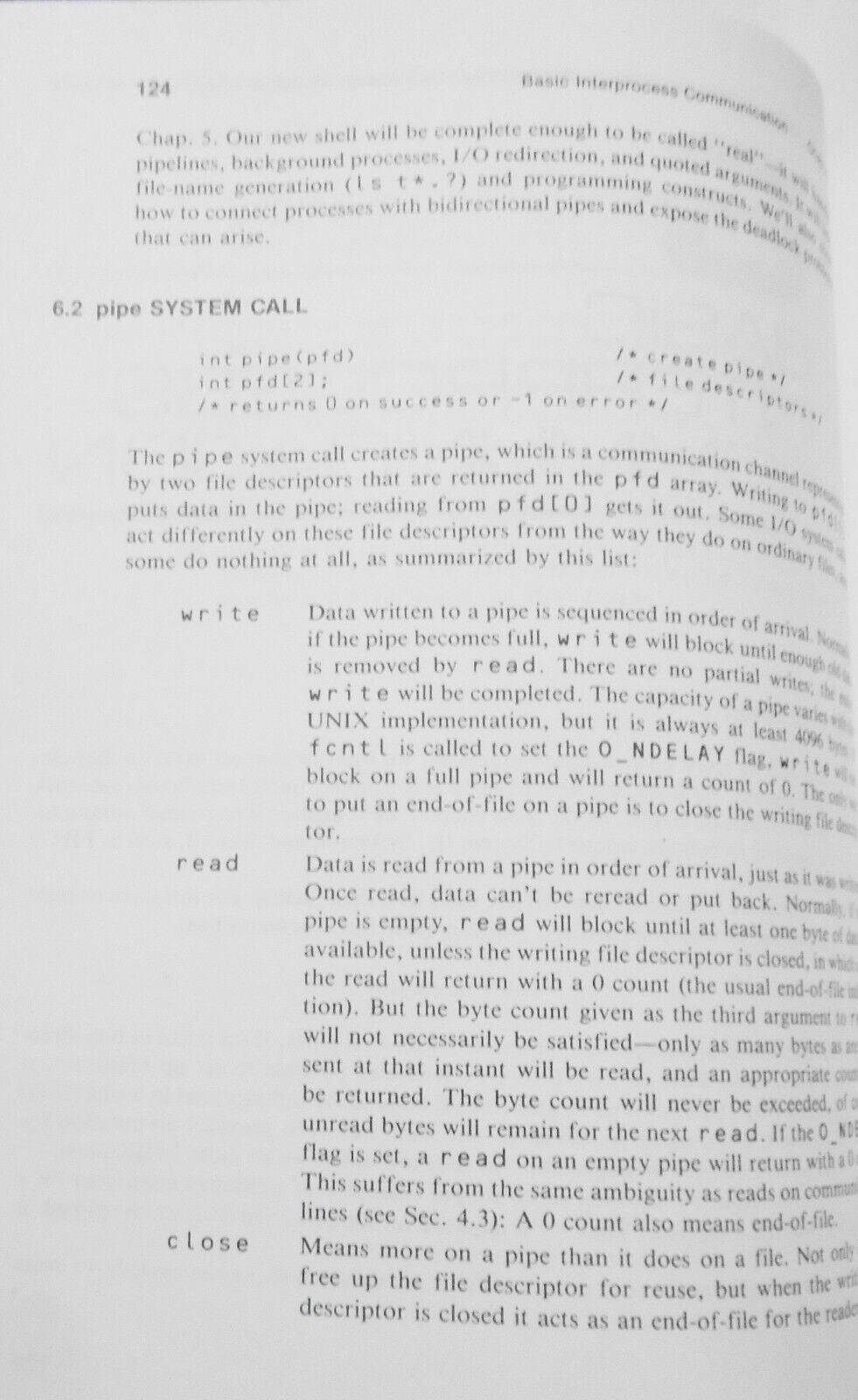 Advanced UNIX Programming, by Marc J. Rochkind. 1985 softcover