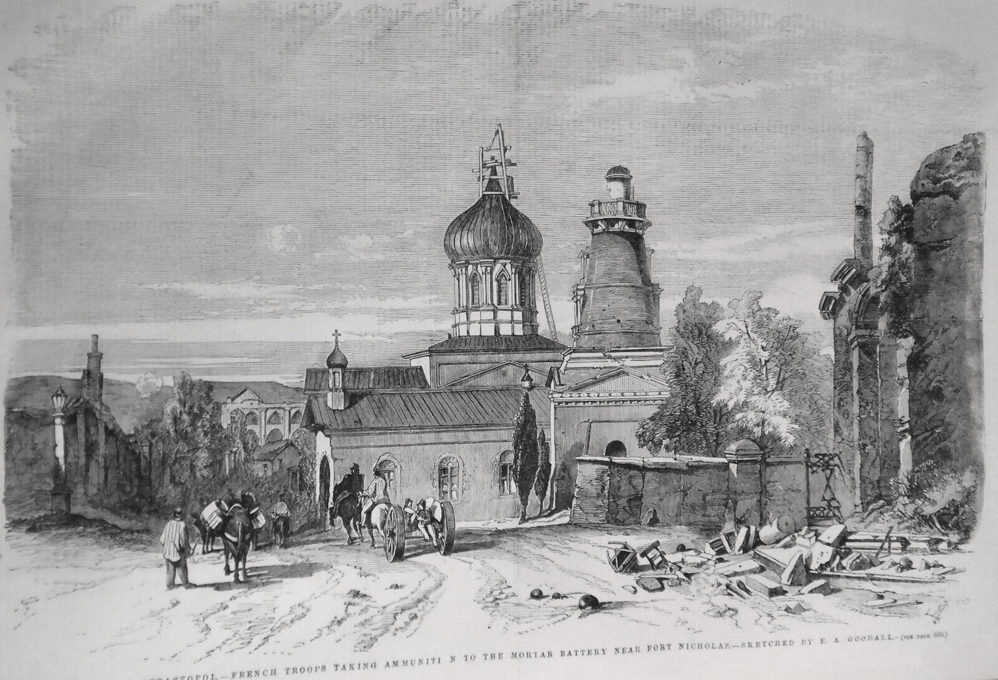 War in Sebastopol, etc - Illustrated London News October 20, 1855 original issue