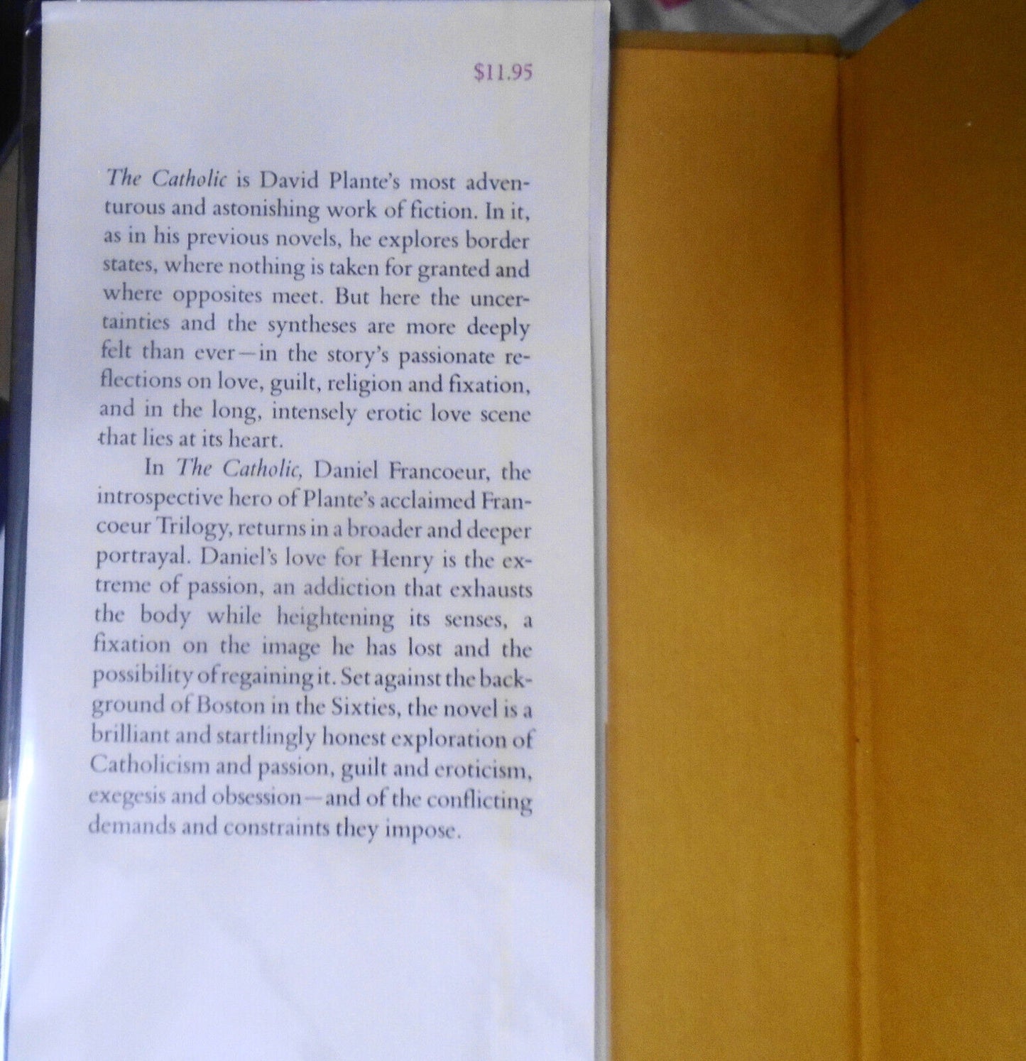 David Plante : Difficult Women, Slides & The Catholic - First editions lot of 3