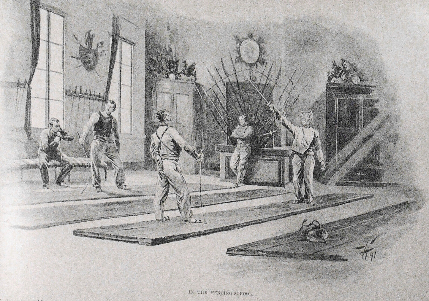 Harper's Weekly April 22, 1893 - Naval maneuvers; Circus; French cavalry;Artists