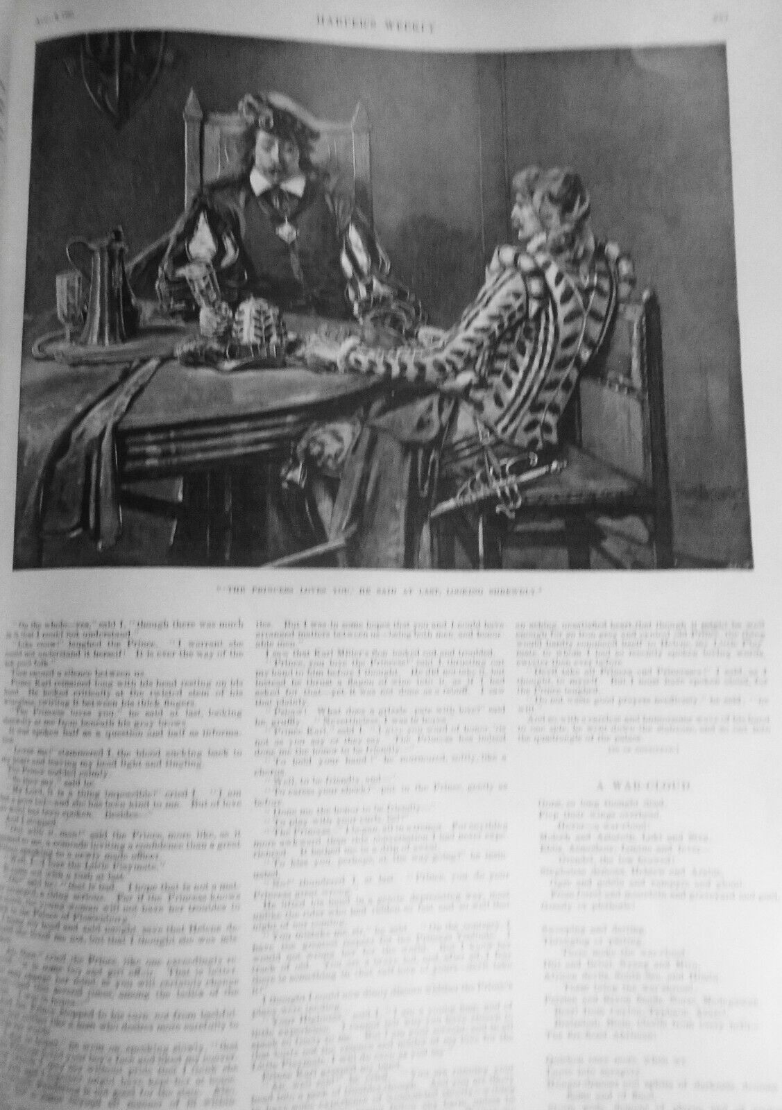 Harper's Weekly  April 2, 1898 - Original Remington - Training Cavalry; Cuba etc