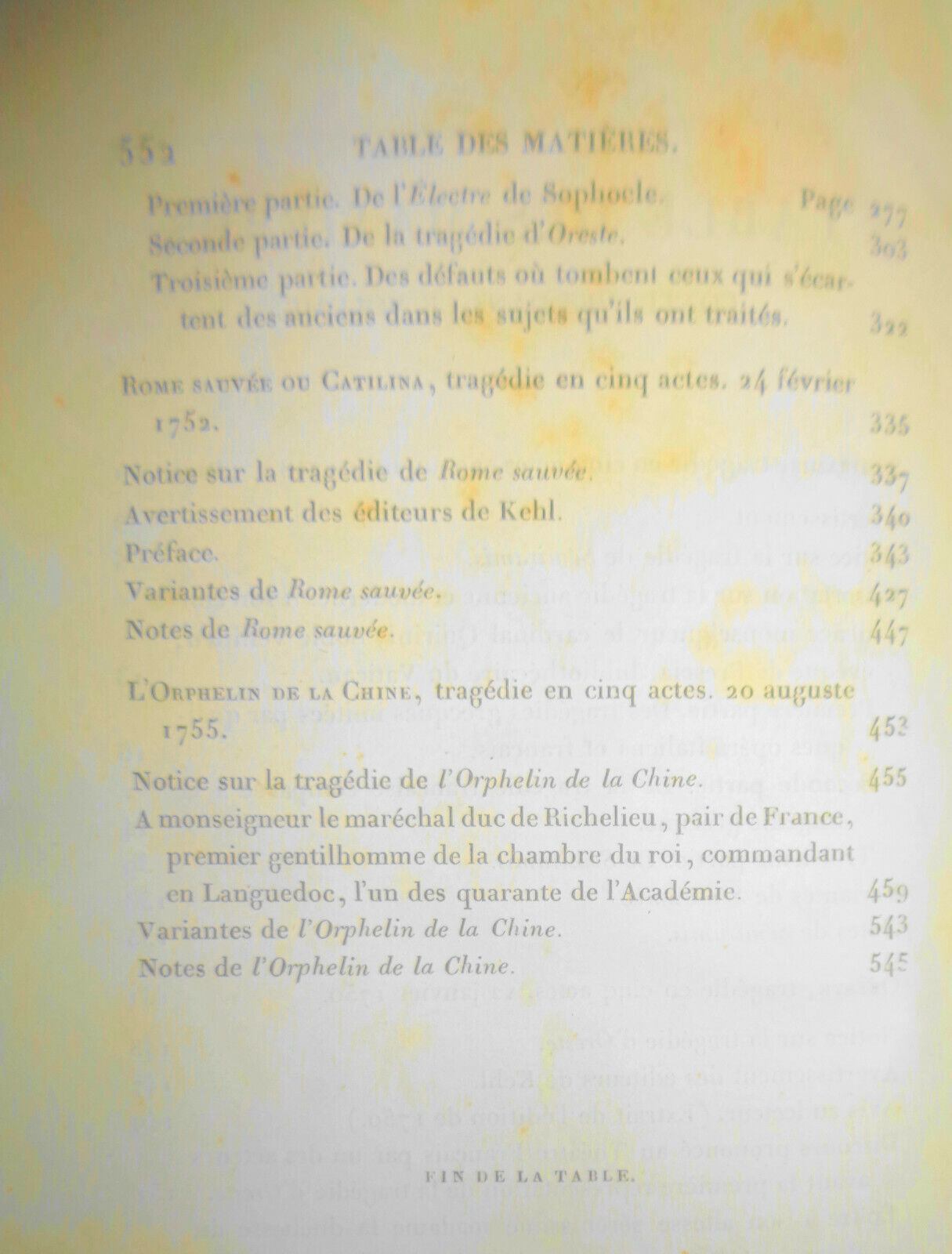 1829  - OEUVRES COMPLETES DE VOLTAIRE, TOME VI : THEATRE, TOME IV.