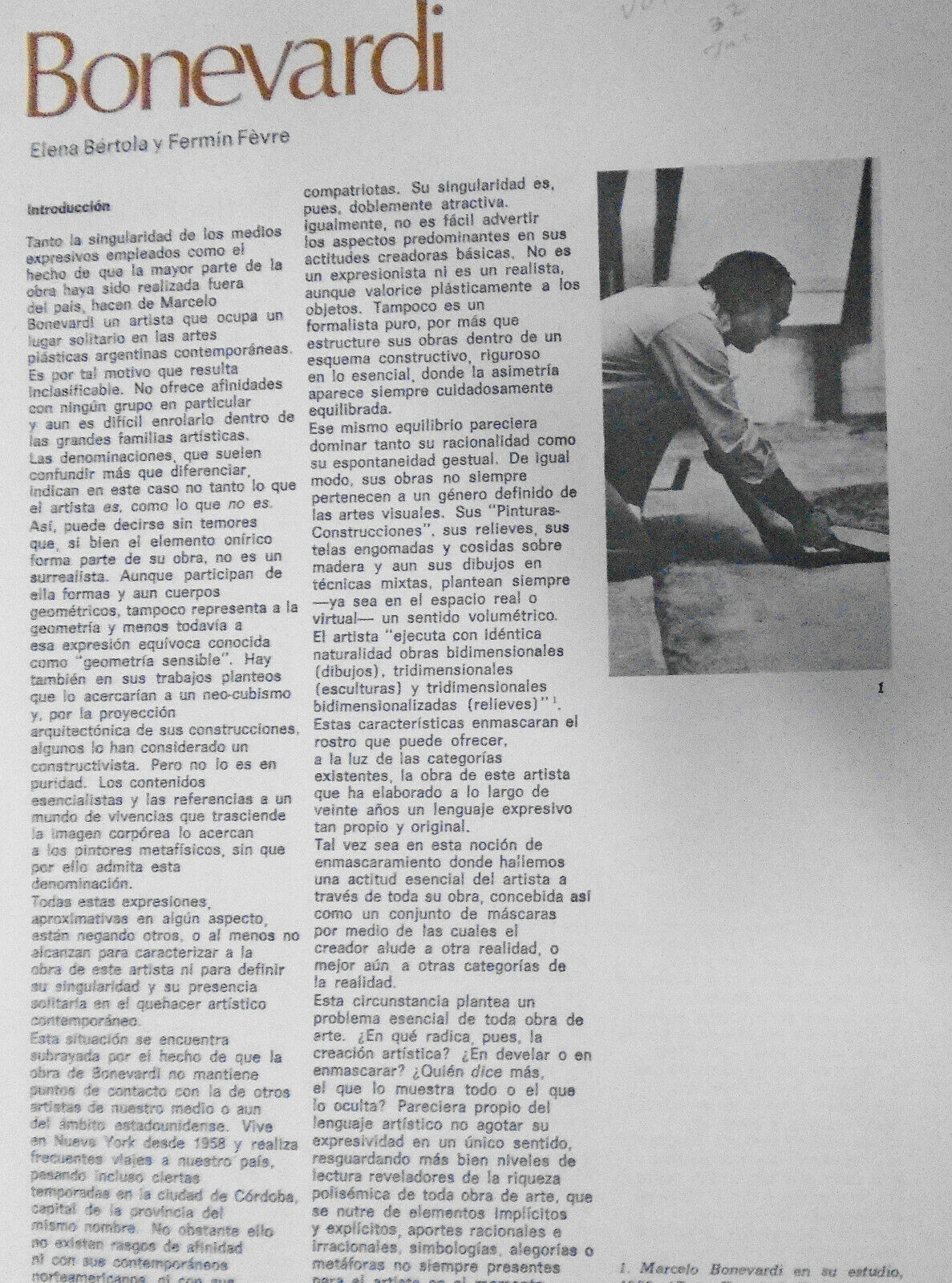 BONEVARDI :  Pintores Argentinos del Siglo XX, 50. 1981.