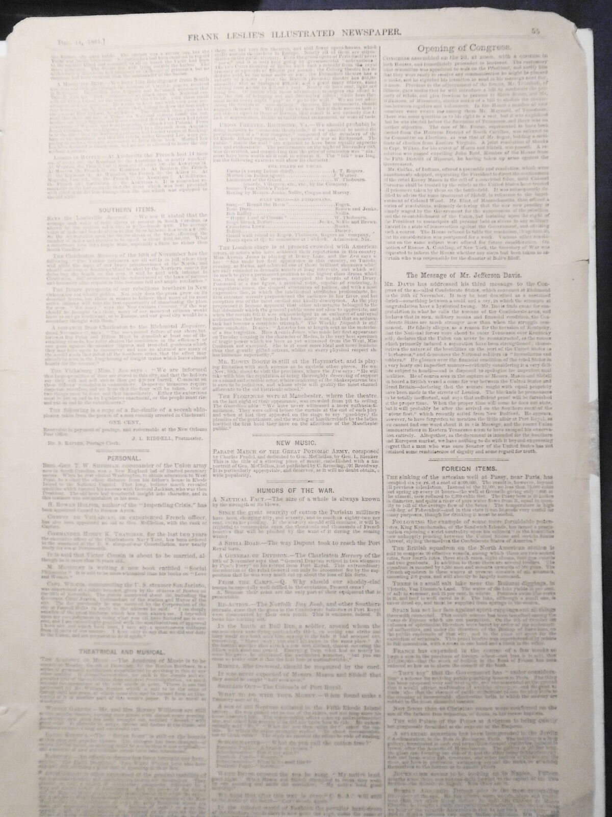 U.S. Cavalry Scouting in Neighborhood of Fairfax Court-House VA 1861 - Civil War