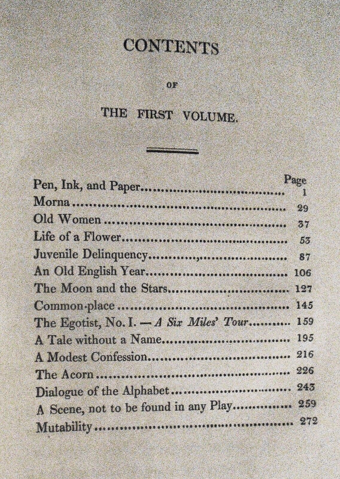 1824 Prose, by a poet - by James Montgomery. 2 Volumes set. 1st & only edition.