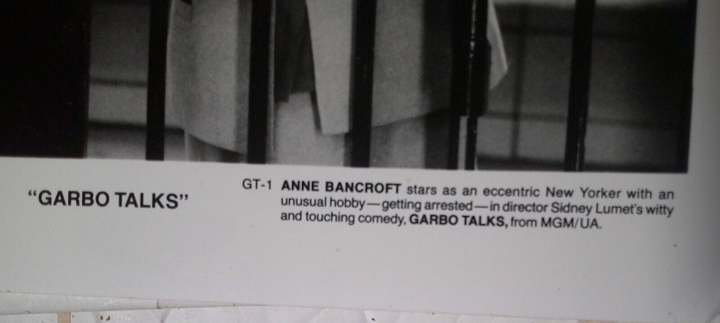 Anne Bancroft Hand SIGNED 8x10 Photo [Garbo Talks] - original