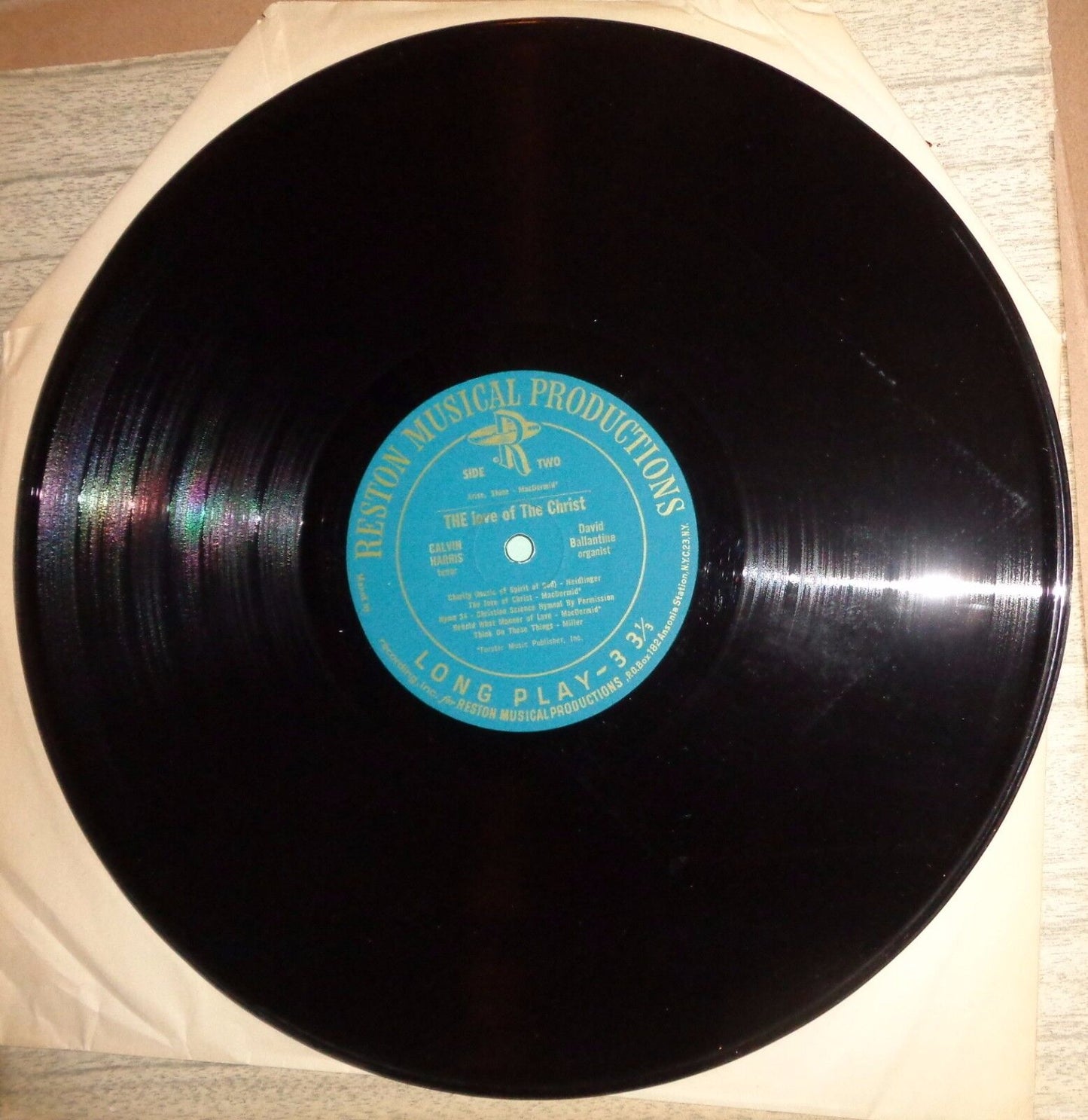 Calvin Harris THE LOVE OF CHRIST / THE LIGHT OF LOVE - LP David Ballantine organ
