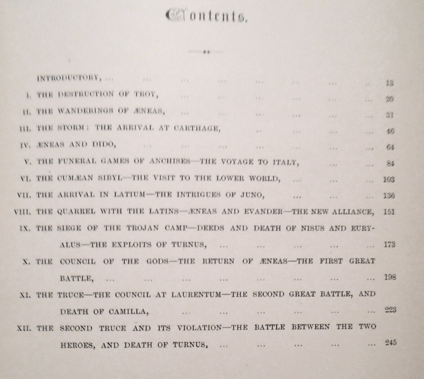 The Wanderings Of Aeneas & The Founding Of Rome by Charles Henry Hanson 1884 1st