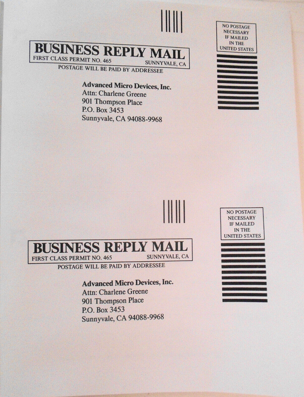 Personal Computer Decisions 1988 brochure by Advanced Micro Devices. 286 vs 386
