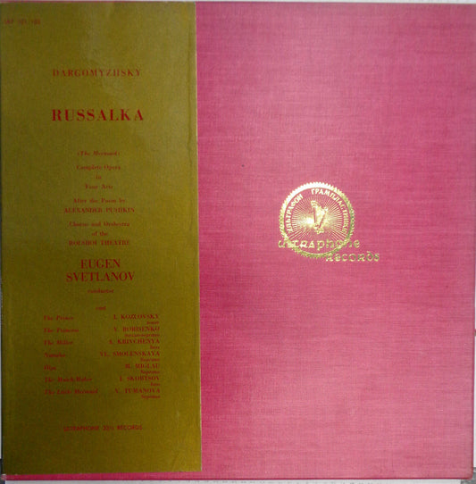 Russalka : (The mermaid), by Dargomyzhsky - complete opera in 4 acts - 3 LP SET