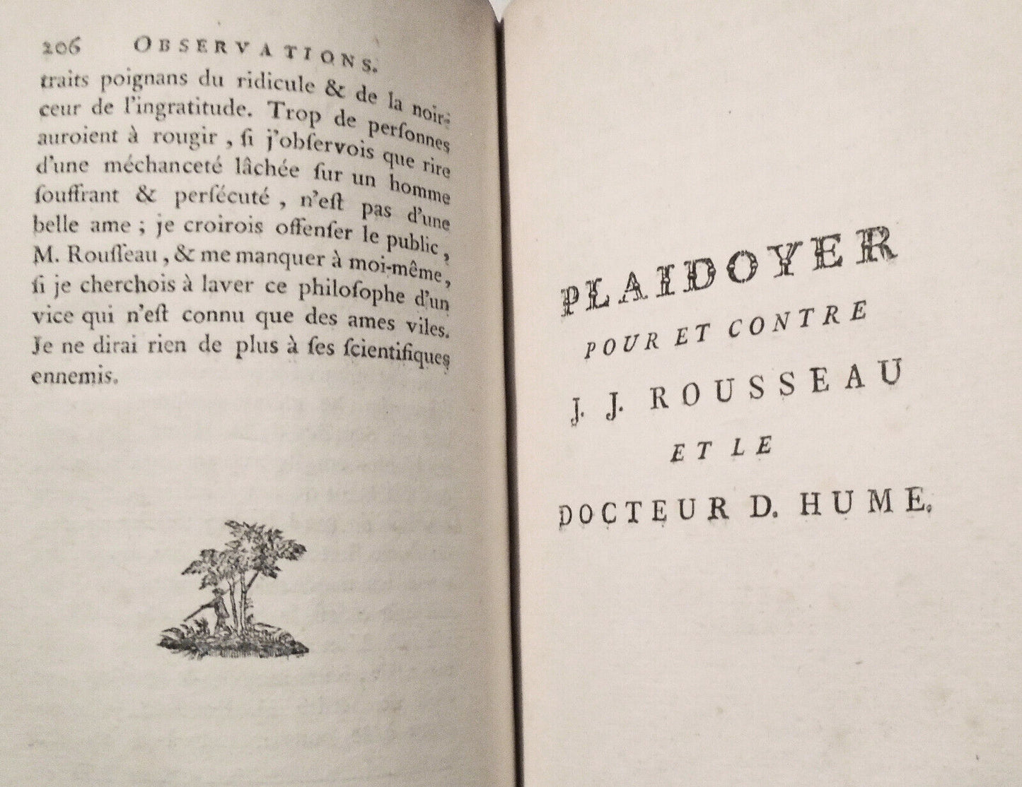 1782 Supplement Collection Des Oeuvres De Jean Jacques Rousseau, Tome Quatrieme