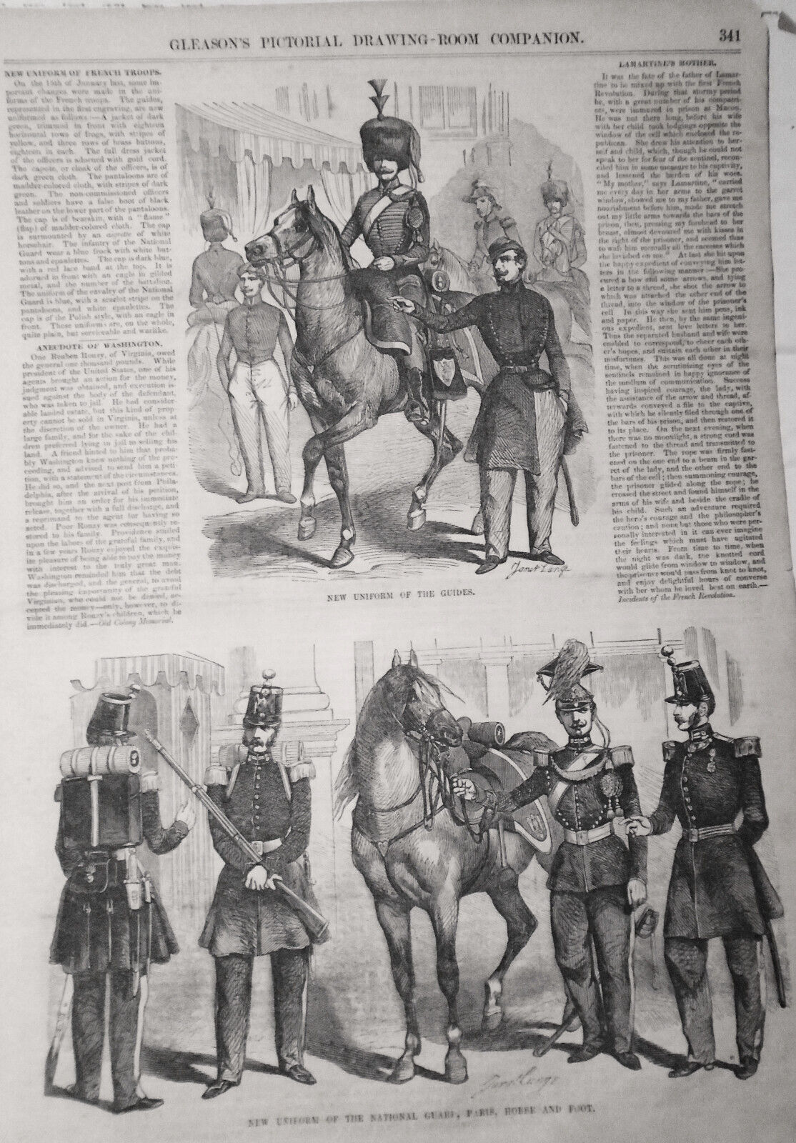 Gleason's Pictorial, June 3, 1854 - Blue-fish; Brigham Young; French uniforms..