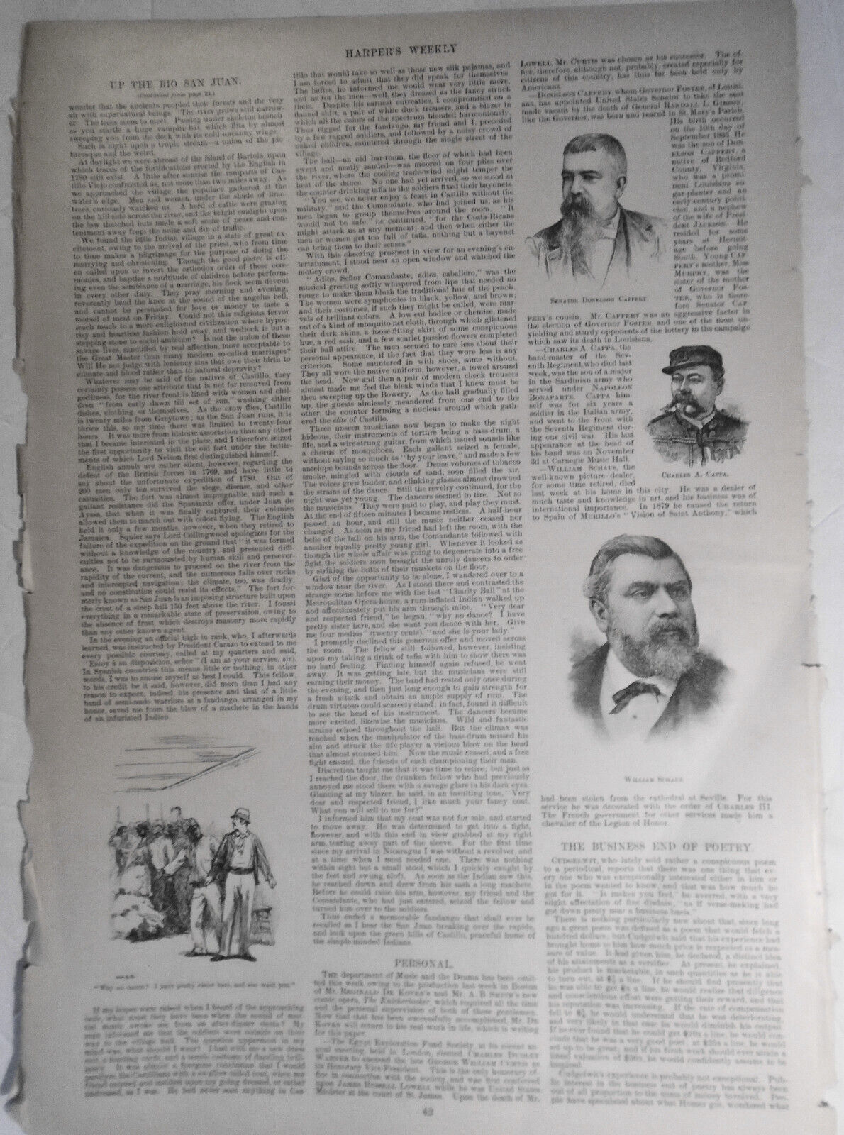 Plantation Negroes - drawn by W. T. Smedley.  Harper's Weekly,  January 14, 1893