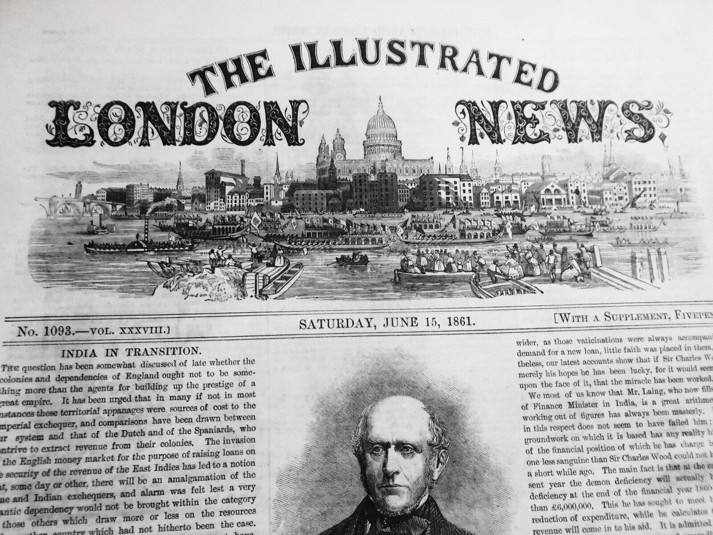 The Illustrated London News, June 15, 1861 Complete original [US Civil War]