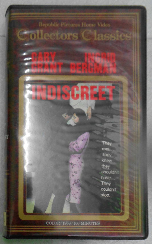 INDISCREET, starring Cary Grant & Ingrid Bergman - Betamax Beta tape