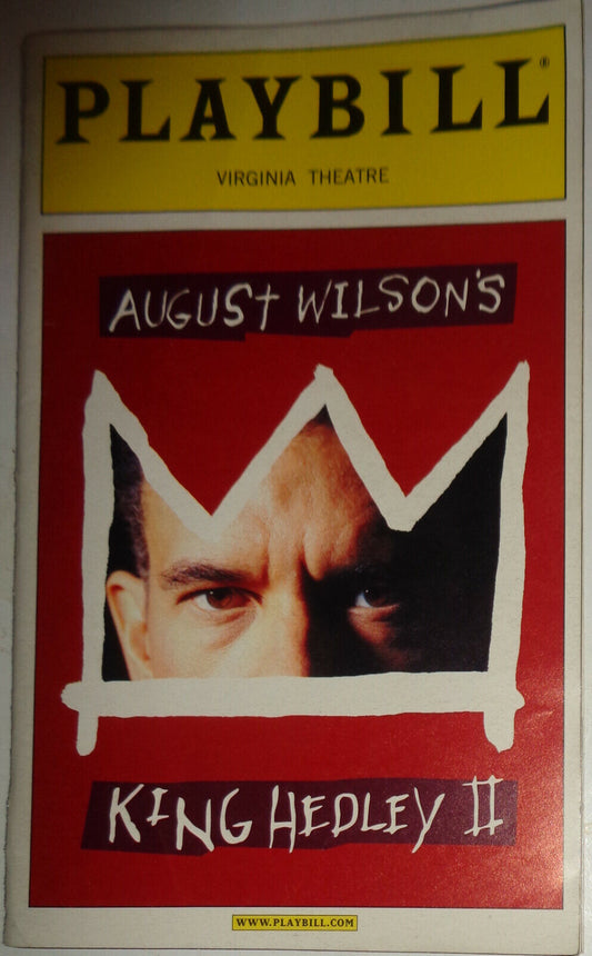 August Wilson's KING HEDLEY II, PLAYBILL Opening Night April  2001 Leslie Uggams