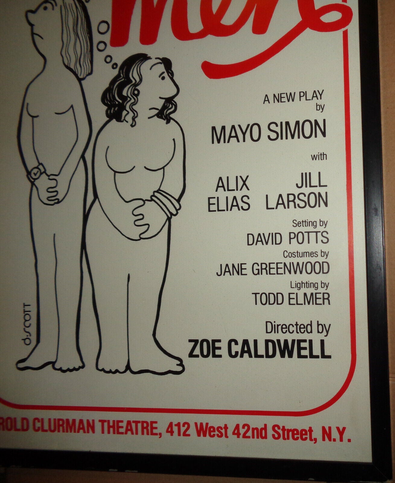 These Men - 1980 Original poster - Harold Clurman Theatre, 42nd Street, NYC