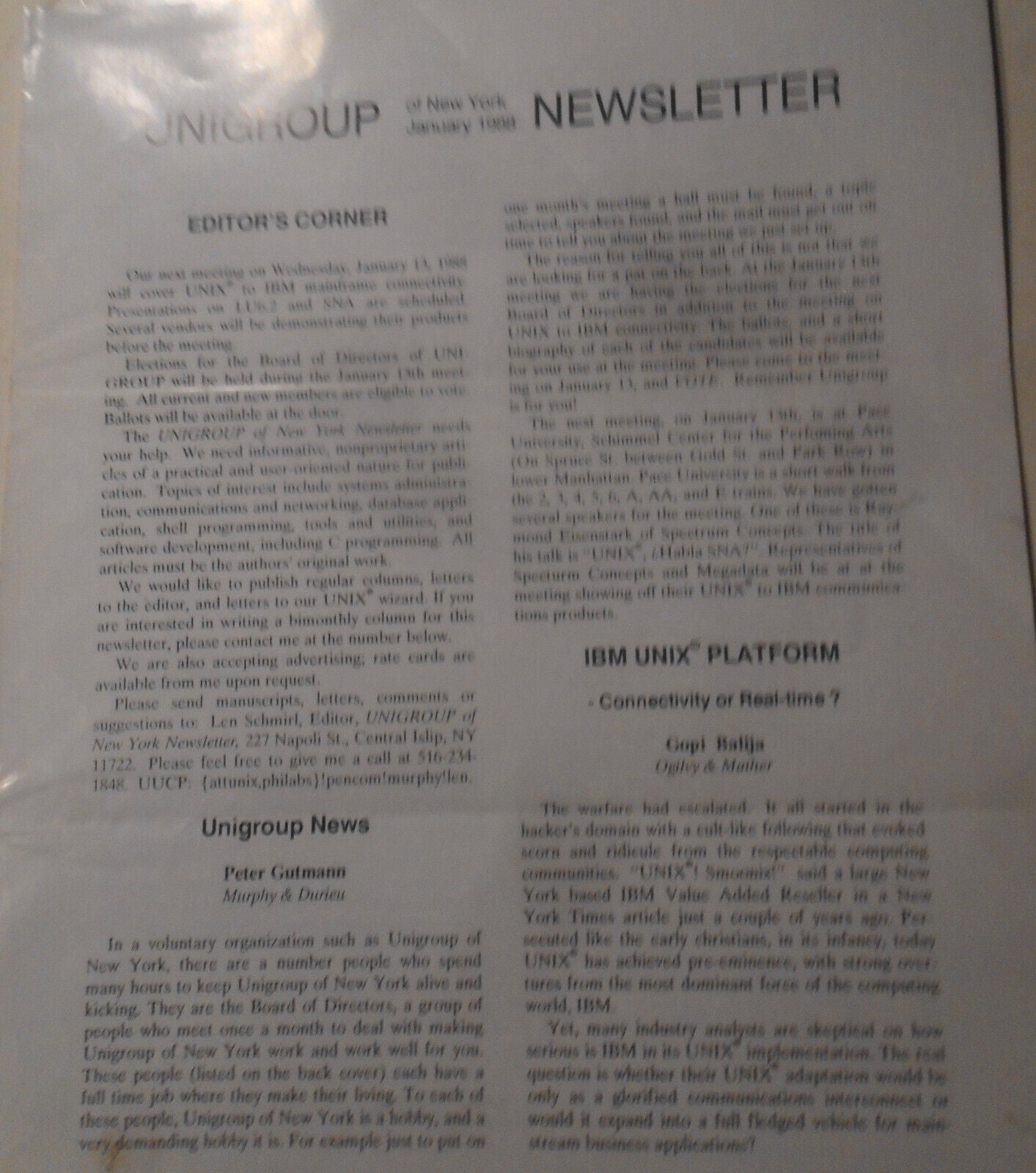 13 vintage UNIX newsletters lot - 1980s