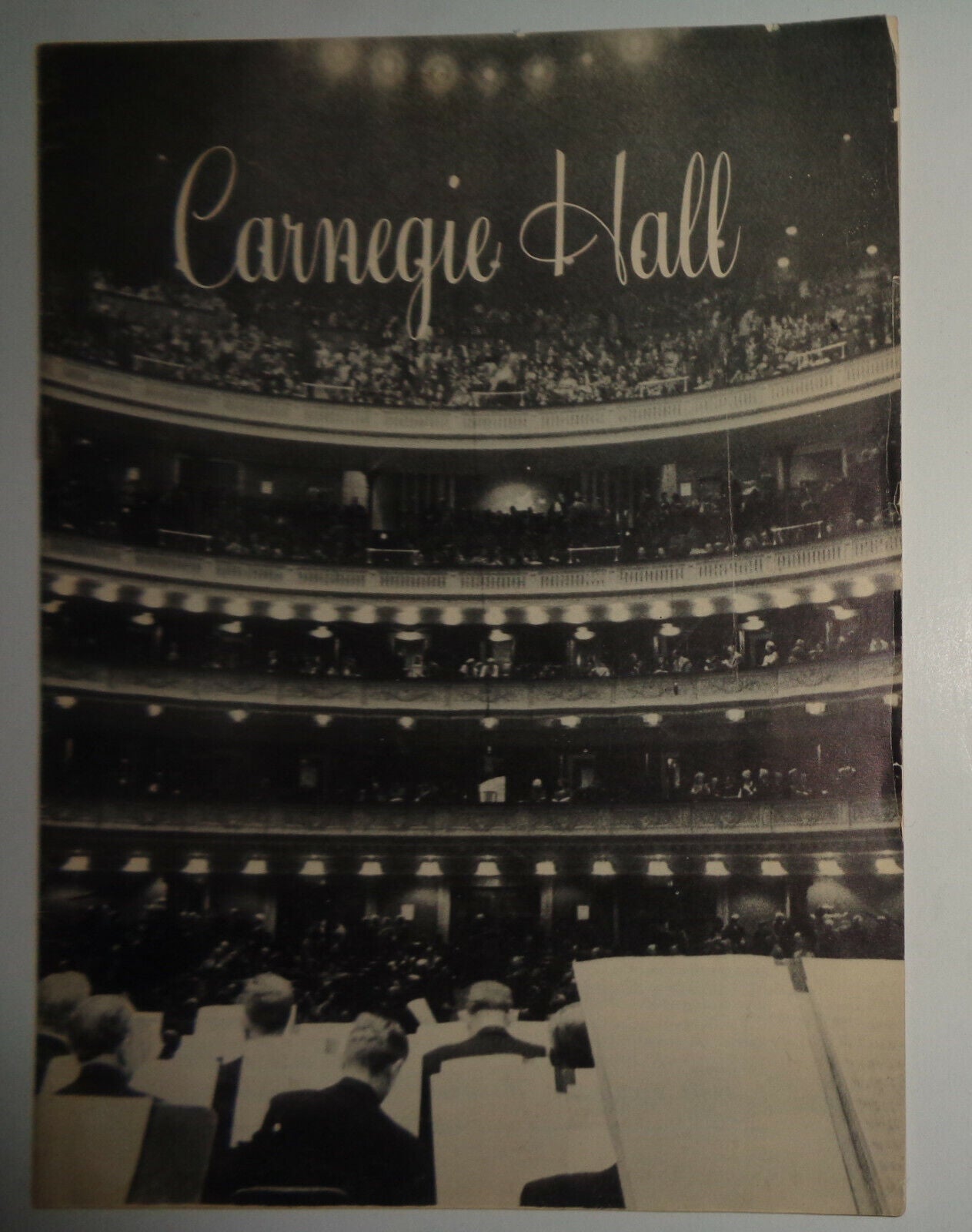 CARNEGIE HALL CHRISTMAS EVE CONCERT - PROGRAM - DEC 24th, 1958 CHAMBER ORCHESTRA