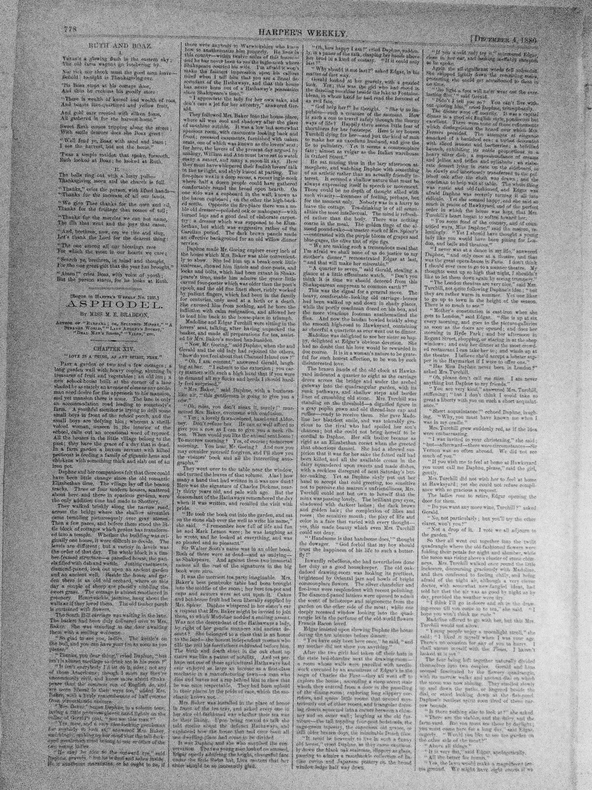 The Search for Relics of Sir John Franklin. ORIGINAL from Harper's Weekly, 1880