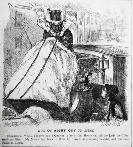 Out Of Sight, Out Of Mind. Harper's Weekly, January 28, 1871